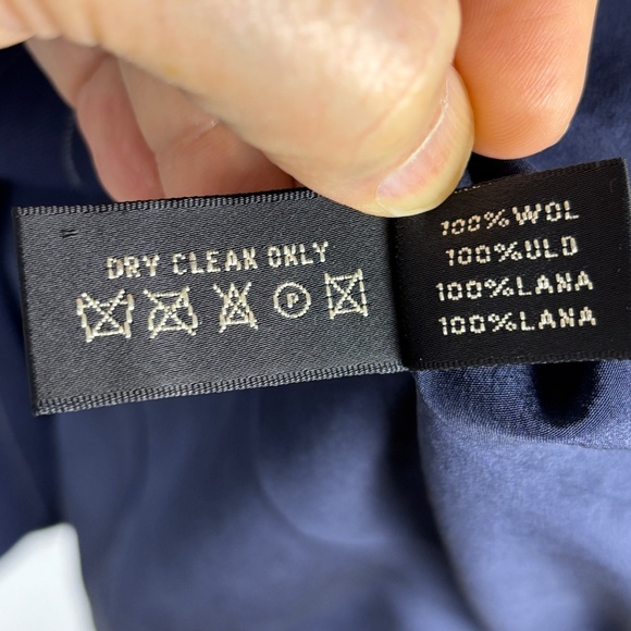 VTG Ralph Lauren Womens Black Label Wool Blazer Sz S Pinstripe Academia USA made - Picture 4 of 12